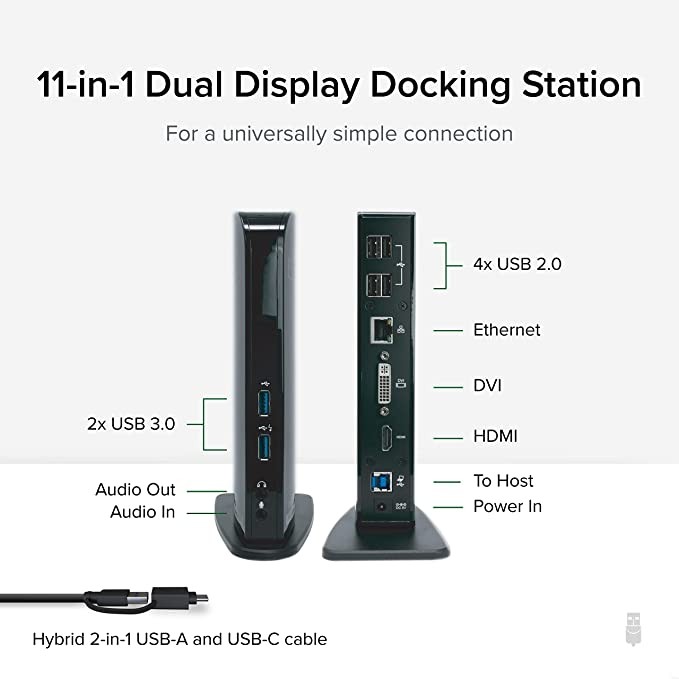 Pluggable USB 3.0 docking UD-3900 Dual Display