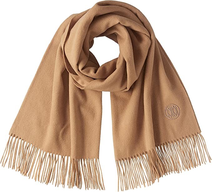 Maruya Cashmere Shawl Large Shawl Cashmere Scarf Thickening Large Shawl MaruYAMA Brand Logo Embroidery K0103KMR Ladies Camel Japanese L (equivalent to Japanese L size)